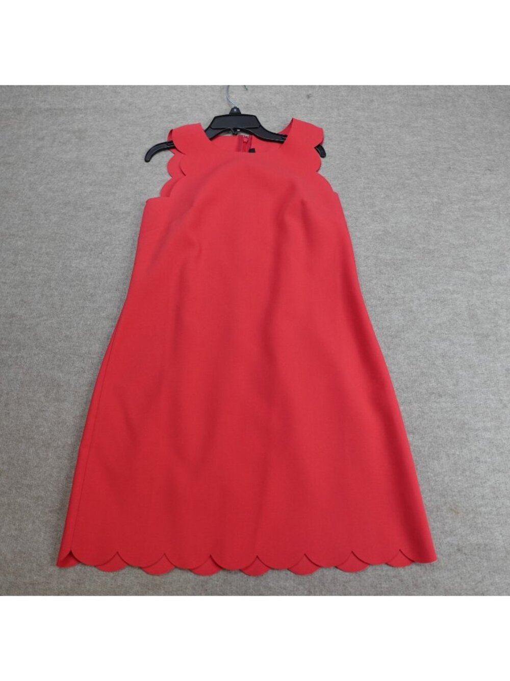 Crew Womens Dress 2 Red Scalloped 63746